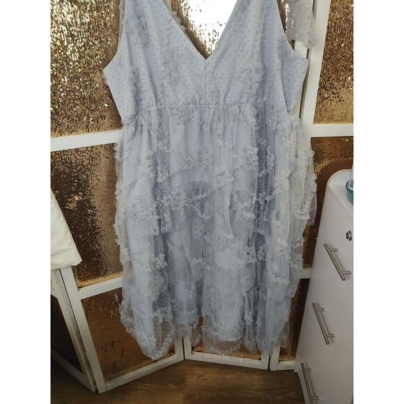 Arula Tulle Tiered Dress Light Lavender Bows Shoulder 1XL - Picture 15 of 16